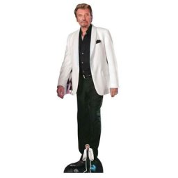 Figurine en carton Johnny Hallyday - Haut 179 cm