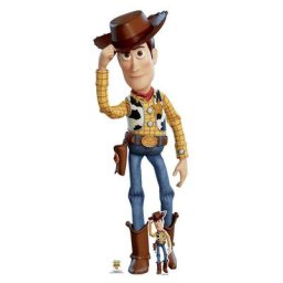 Figurine en carton taille réelle Woody Cowboy Toy Story 4 h 162 cm