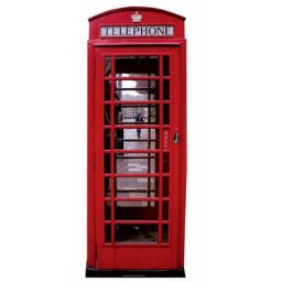 Figurine en carton Cabine téléphonique Londres 191 cm