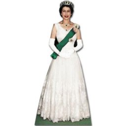 Figurine en carton La reine Elisabeth ii d'Angleterre (1956) - H181 cm