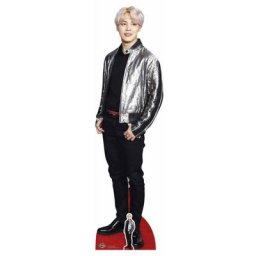 Figurine en carton taille reelle Park Ji-min (Jimin) -Silver Jacket- veste argentée bts bangtan