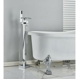 Robinets de bain Baignoire Ilot Autoportante Mitigeur Baignoire Robinet Îlot Bain Mélangeur sur