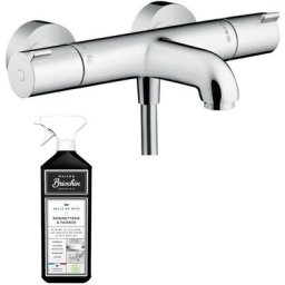 Hansgrohe - Mitigeur bain douche thermostatique Ecostat 1001 cl chromé + nettoyant Briochin