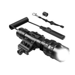Lampe de poche, lampe de chasse tactique militaire, lampe torche étanche rechargeable 10000 lumens