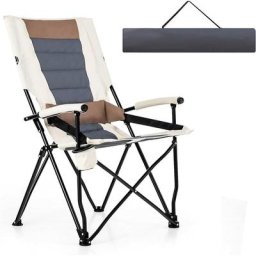 Costway - Chaise Pliante Camping Charge 150 kg, Fauteuil Pliant Camping Extérieur Portable Cadre