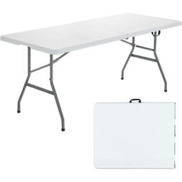 Costway - Table de Camping Table Pliante Transportable en Plastique et Acier Robuste Table de