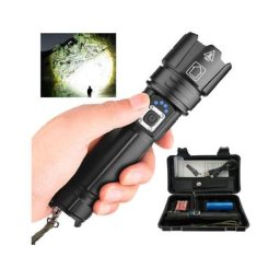 Torches led Super Bright P70 30000-100000 Lumens, Lampe torche led rechargeable XHP70.2, Lampe de