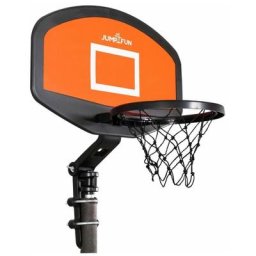 Jump4fun - Panier de basket rigide pour trampoline de jardin Universel avec Ballon et Pompe - 56 x