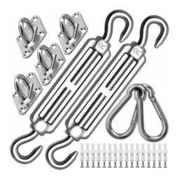Kit de Fixation de Voile d'ombrage M6 très résistant, kit de Fixation pour auvent en Acier