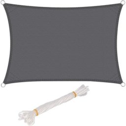 Voile D'Ombrage Rectangulaire ImperméAble Anti 93% Uv RéSistant à L'Eau Protection Contre Le Vent