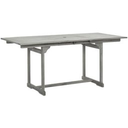 Table à dîner de jardin (120-170)x80x75 cm Bois d'acacia massif 2