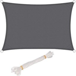Voile D'Ombrage Rectangulaire ImperméAble Anti 93% Uv RéSistant à L'Eau Protection Contre Le Vent