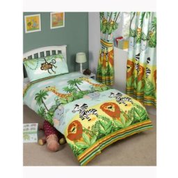 Parure de lit Animaux de la jungle 120 cm x 150 cm