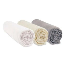 Lot de 3 Draps housse Couffin 32x72 cm 100% Coton Bio