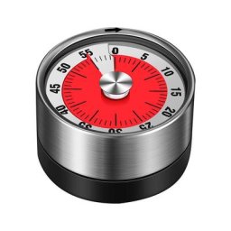 Minuteur Mécanique - 60 Minutes - Timer Cuisine, 6.5cm