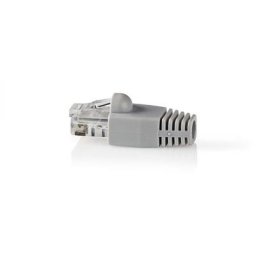 Jeu de connecteurs réseau Cat 6 utp RJ45 Mâle - Manchon gratuit 10 pièces Gris