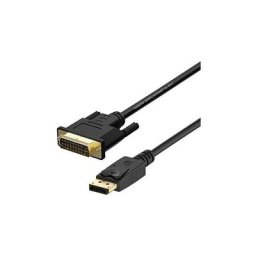 Câble de conversion displayport vers dvi, dp/m-dvi/m, noir, 2.0m - Aisens
