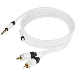 Real Cable - JRCA-1/1M50 JRCA-1 - Câble audio stéréo de haute qualité Jack 3.5 mm / 2 x rca Mâles