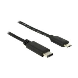 Delock Câble USB USB 2.0 USB-C® mâle, USB-Micro-B mâle 1.00 m noir 83602 - noir