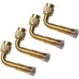 Lot de 4 adaptateurs de valve de pneu, rallonge de coude à 90 degrés pour voiture, camion, moto,