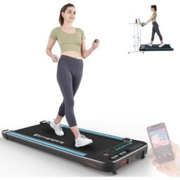 Tapis de Course Electrique Moteur 440W,Tapis de Marche Bluetooth Intégré, Vitesse Réglable,Écran