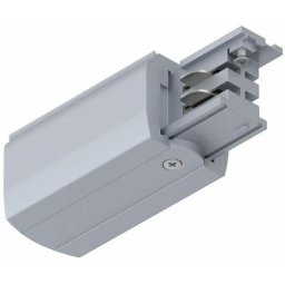 Paulmann - End Feed ProRail3 droite Argent 230V métal/plastique 3 phases