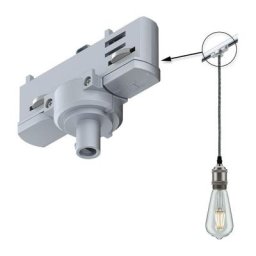 Paulmann - Adaptateur Susp ProRail3 Universal Arg 230V métal/plastique 3 phases