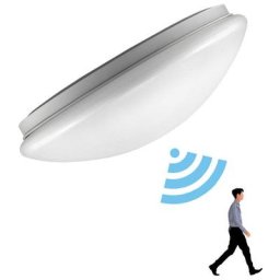 Plafonnier à led Plafonnier de salon Salle de bain Salon Applique murale 12W Blanc chaud - Blanc
