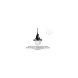 Lampe lanterne avec chaA ne Marine E27 60W noir extA rieur cm30x22x11