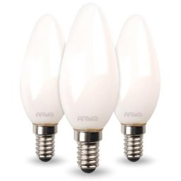 Produit reconditionne] Lot de 3 Ampoules led E14 Dépoli 4.5W Eq 40W 2700K Blanc Chaud - Très bon