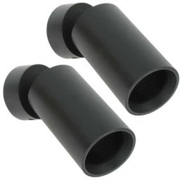 Arum Lighting - Lot de 2 Appliques ou Spots mural GU10 jefferson noir