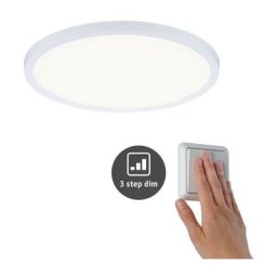 Panneau enc areo VariFit IP44 16W 4000K 3 Step dim 230mm Blanc syn