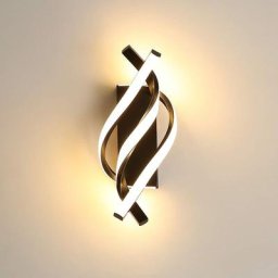 Applique Murale Interieur, Lampe led Murale Moderne 22W Design Incurvée, Appliques 3000K Lumière