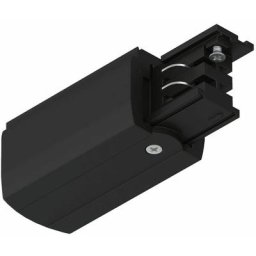End Feed ProRail3 droite Noir 230V métal/plastique 3 phases