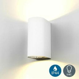 Applique murale led extérieur Volans blanche - luminaire extérieur moderne IP44 destockage