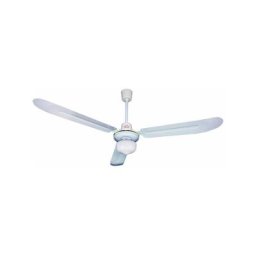 DCG - Ventilateur de plafond blanc à 3 pales avec plafonnier 50W 3 vitesses
