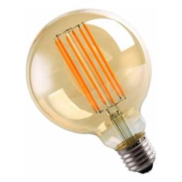 Ampoule led E27 Filament 6W 220V cob G95 360° Globe Fumé - Blanc Chaud 2300K - 3500K - Blanc Chaud