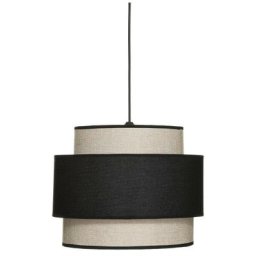 Atmosphera - Suspension Coton Tika Noir d 38 créateur d'intérieur - Noir