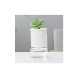 Pot de fleurs à arrosage automatique - Céramique - Double couche - Créatif - Intérieur et
