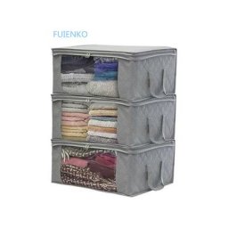 Sac de Range Boite de Rangement Vetement Pliable Vetement sous Lit, Étanche en épais Non-tissé 48 x