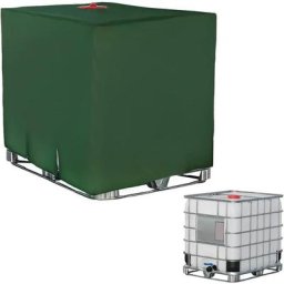 Bâche de Réservoir d'eau, Bache pour Cuve IBC 1000 L, 210D Imperméable Bache Protection Cuve 1000l,