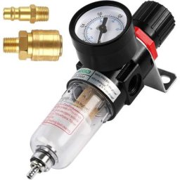 Dolaso - Regulateur de Pression d'air 1/4, Filtre Compresseur Dair, Séparateur d'Humidité, Filtrez