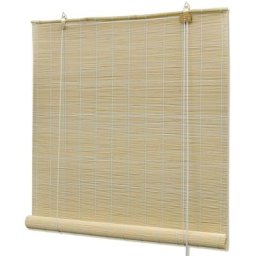 Elegant-Stil Store à rouleau bambou naturel 140 x 160 cm,pour Salon/Jardin,Montage facile,2,29 Kg