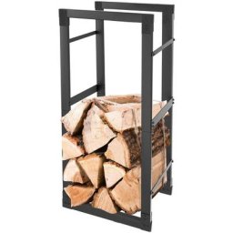 Porte Bûche Intérieur Étagère à Bois de Chauffage pour Intérieur Extérieur 80x150x25cm Etagère de
