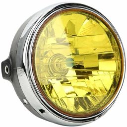 Phare de moto 7 pouces, phare avant rétro de phare adapté pour CB400/Hornet 250/VTEC[Lentille jaune]