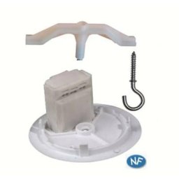 Kit dcl pour manchon prédalle Capri Entraxe 74 et 100mm - Avec piton - Plastique - Blanc