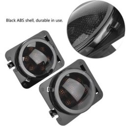 Paire de feux de position latéraux clignotants pour garde-boue led pour Jeep Wrangler jk 2007-2015