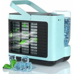 Climatiseur Portable, 4 en 1 usb Mini Climatiseur Mobile Silencieux avec Veilleuse Douce avec