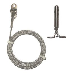 Câble inox 4mm 3M serti 1 coté articulé + 1 tendeur articulé