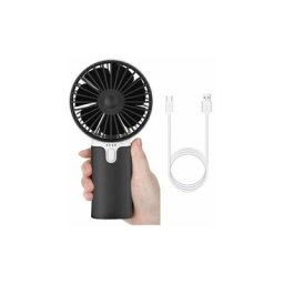 Usb Rechargeable Ventilateur à Main, Batterie 5200mAh Mini Ventilateur Silencieux avec 3 Vitesses